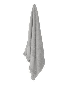 Grå badehåndklæder 70x140 med frynser