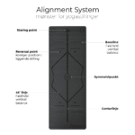 Line baun danielsen yogamaatte 4,5mm med positionslinjer