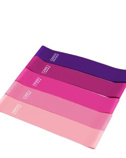 Træningselastik 5 PACK fra finehome i flotte pastelfarver