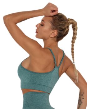 sportstop grøn med indlæg - køb sportstoppe til kvnder hos finehome