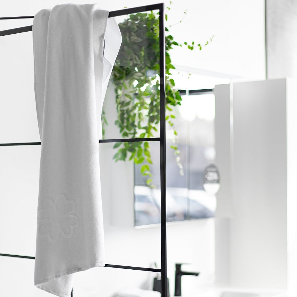 Hvide økologiske håndklæder fra finehome