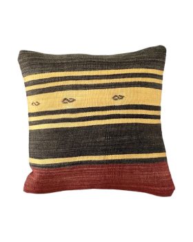 Tyrkisk kelim pude 40x40 cm med meget smukt mønster