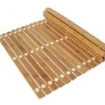 finehome bambus bademåtte kan rulles sammen