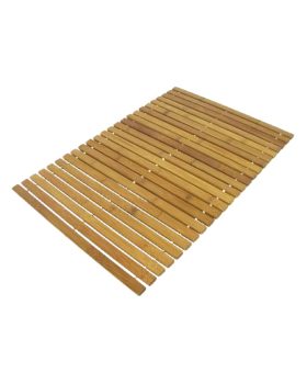 Lækker bæredygtig bambus bademåtte 50x70 cm