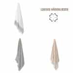 Luksus håndklæder 6 stk. i hvid, grå eller beige