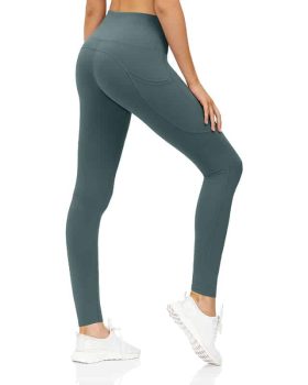 Grønne tights med lommer i lækker kvalitet fra finehome