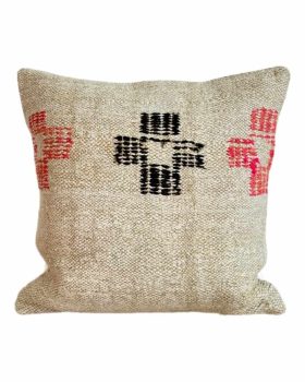 kelim interiør puder 50x50 cm fra danske finehome - lys håndlavet pude