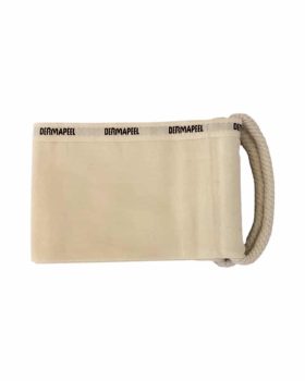 Peeling strop i beige og sort med håndtag