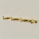 Guld håndklædeholder til 4 stk. håndklæder