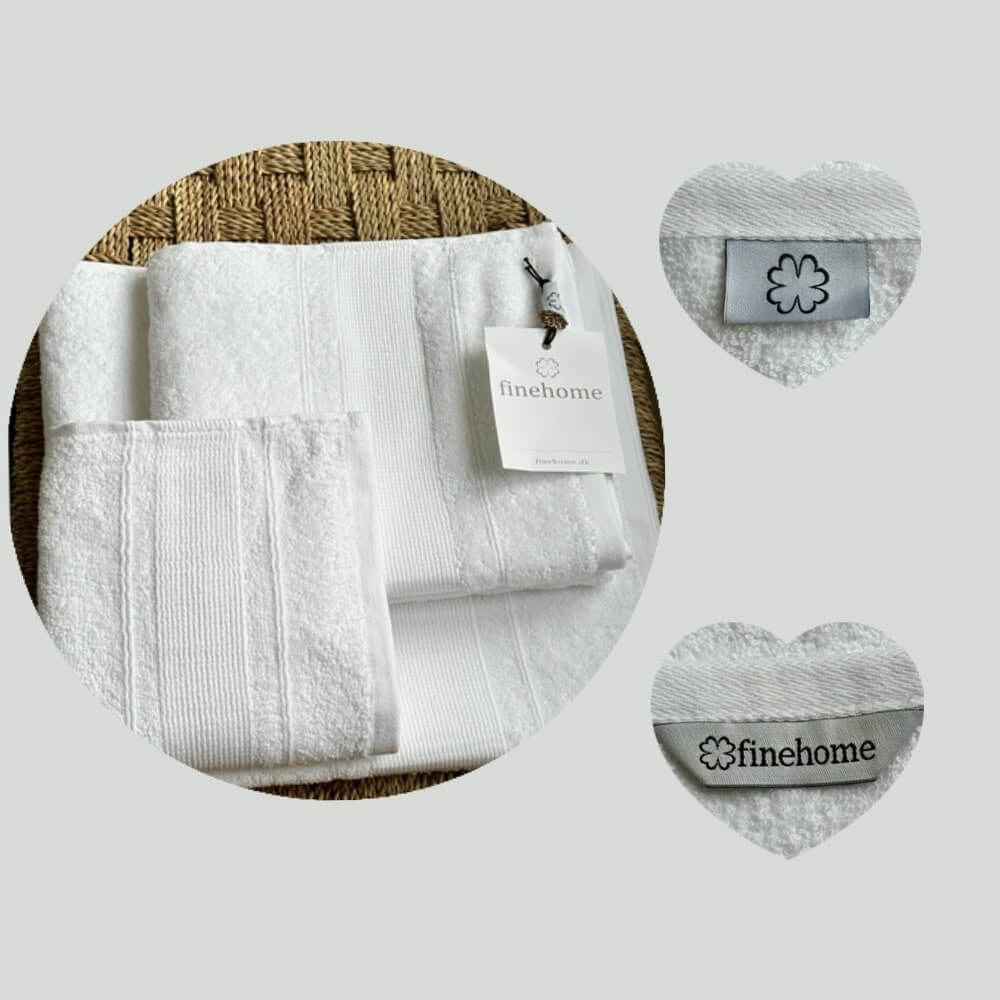 Udsalg på finehome single håndklæde pakke hvid