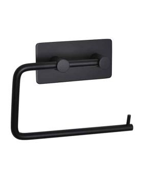 Toiletpapirholder sort mat i rustfrit stål