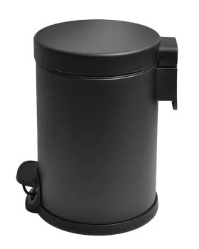 sort toiletspand 3 liter i rustfrit stål