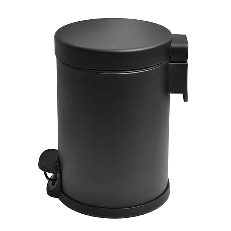 sort toiletspand 3 liter i rustfrit stål