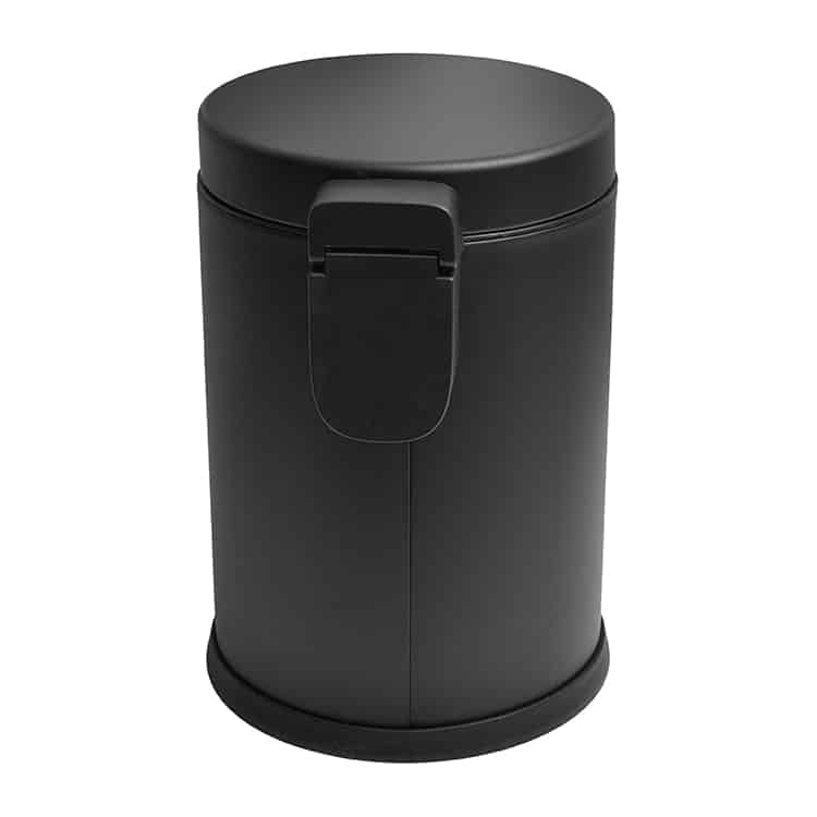 sort toiletspand og pedalspand til badeværelset