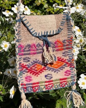 26x30 cm farvestrålende kelim taske fra finehome