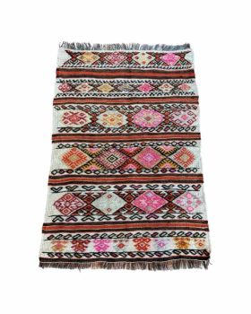 lille kelim løber finehome 70x106 cm i meget smukke farvekombinationer