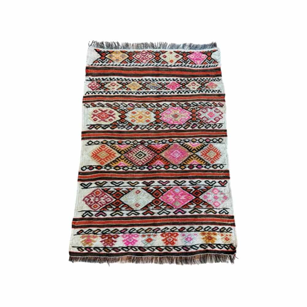 lille kelim løber finehome 70x106 cm i meget smukke farvekombinationer