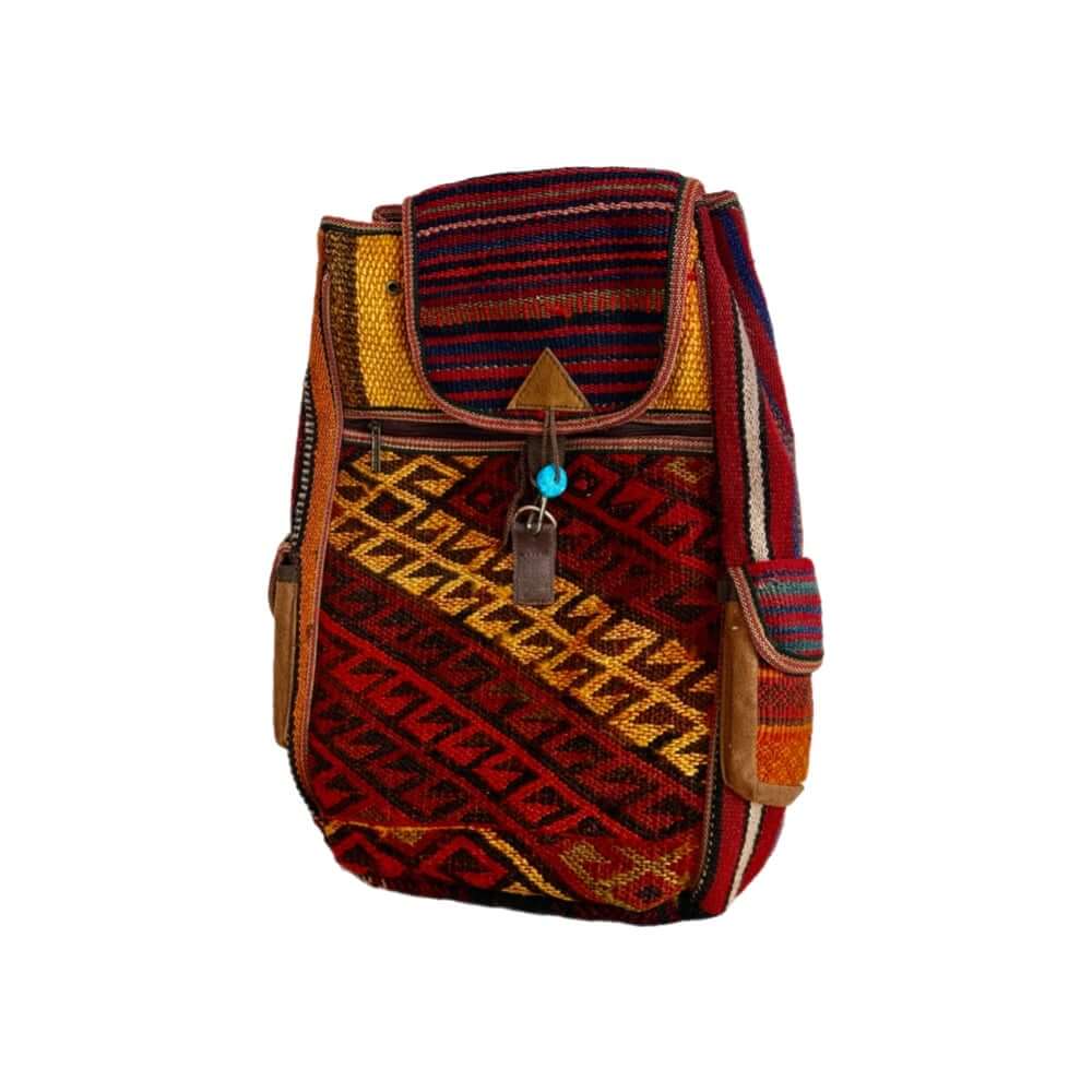 Smuk, praktisk og iøjnefaldende kelim rygsæk