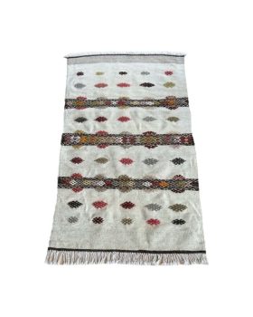 Flot kelim tæppe 68x111 cm. Tekstilet med sjæl