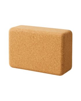 Miljøvenligt kort yogablok, 7,5 x 15 x 22 cm med et særdeles godt greb