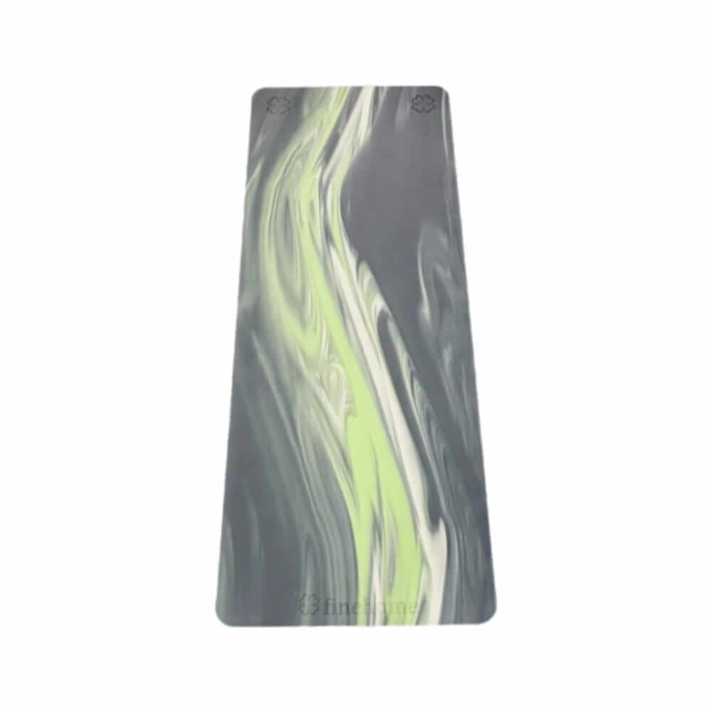 finehome yogamåtter naturgummi grøn blå har en pålidelig skridsikker overflade