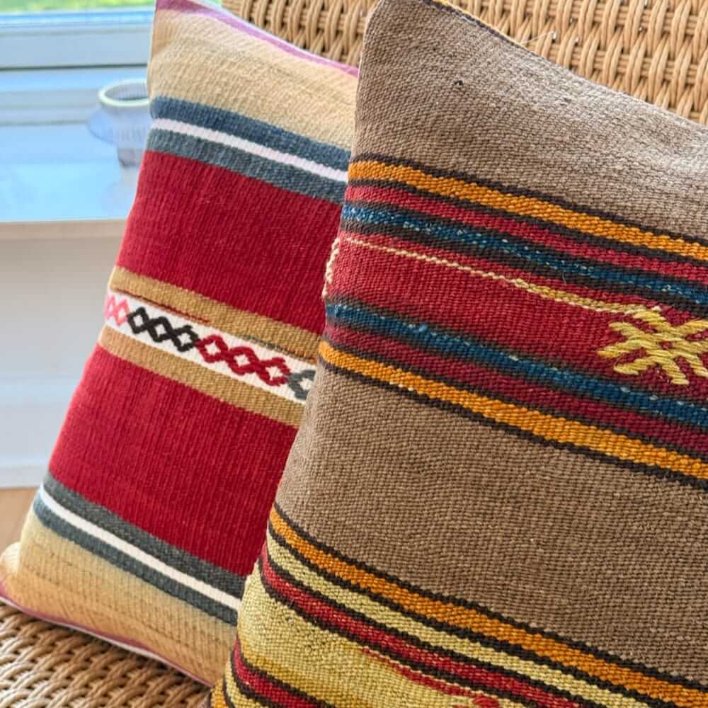 smukke kelim puder 40x40 cm med fyld fra danske finehome