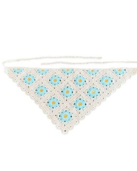 Hæklet hår bandana i 100% bomuld
